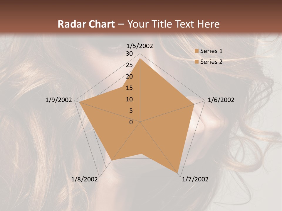 Kobiece Twarz Pani PowerPoint Template