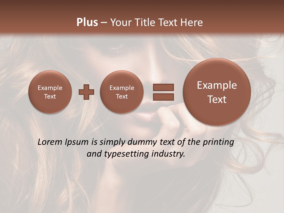 Kobiece Twarz Pani PowerPoint Template