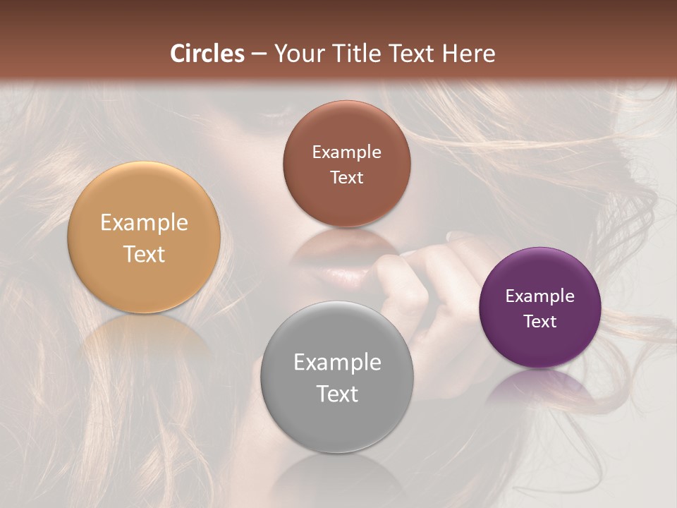 Kobiece Twarz Pani PowerPoint Template