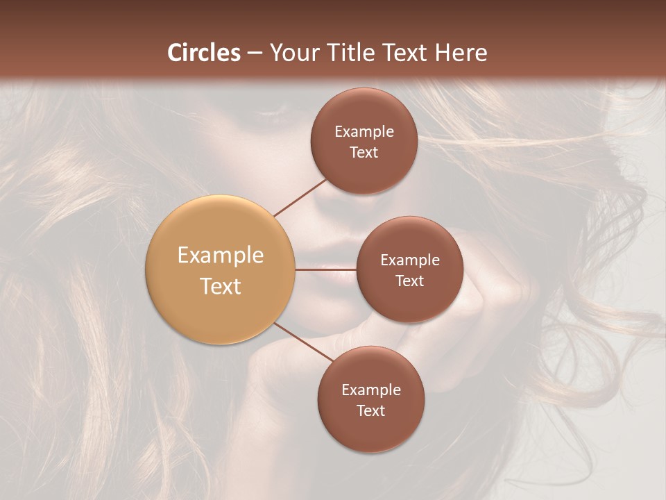 Kobiece Twarz Pani PowerPoint Template