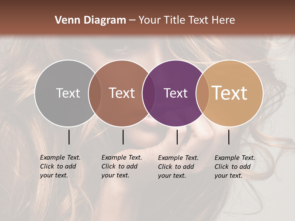 Kobiece Twarz Pani PowerPoint Template