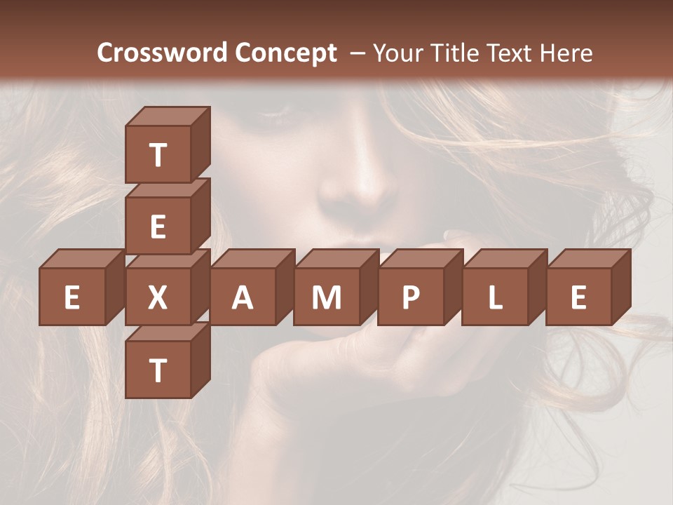 Kobiece Twarz Pani PowerPoint Template