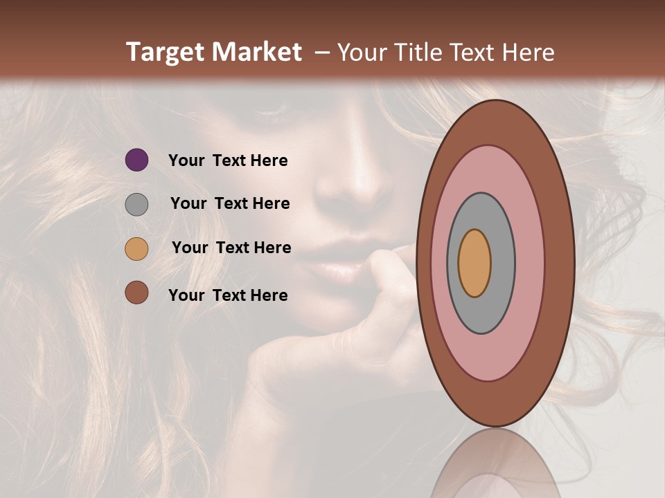 Kobiece Twarz Pani PowerPoint Template