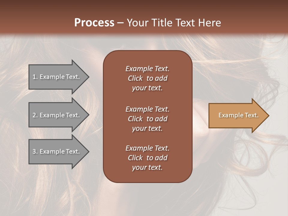 Kobiece Twarz Pani PowerPoint Template