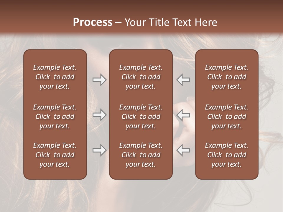 Kobiece Twarz Pani PowerPoint Template