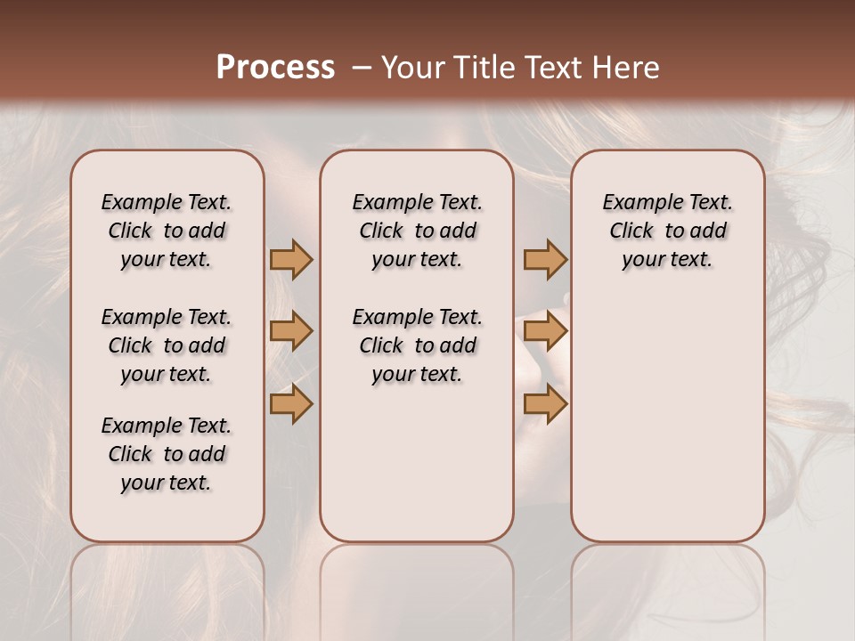 Kobiece Twarz Pani PowerPoint Template