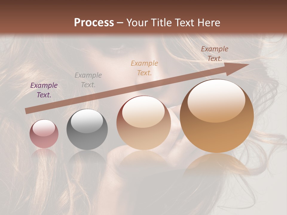 Kobiece Twarz Pani PowerPoint Template