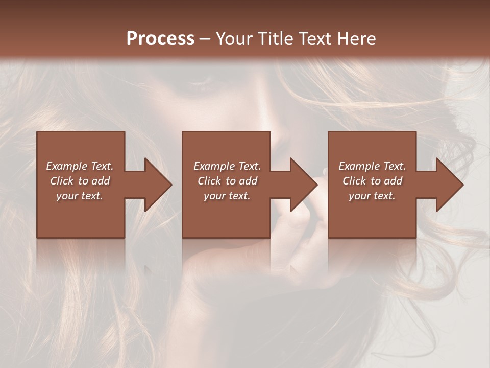 Kobiece Twarz Pani PowerPoint Template
