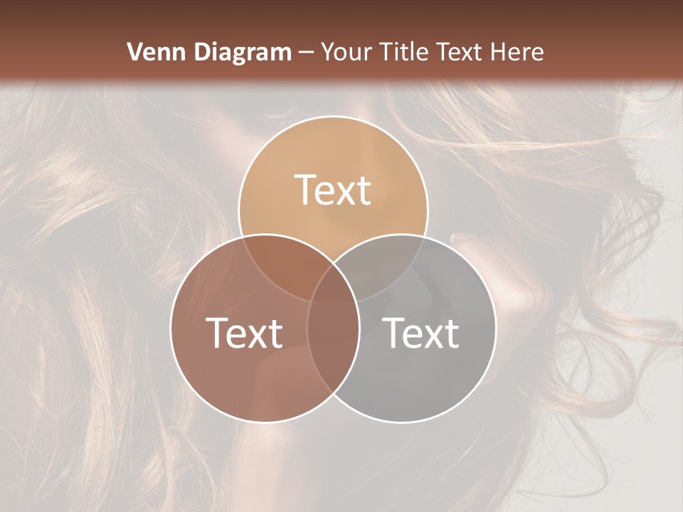 Kobiece Twarz Pani PowerPoint Template