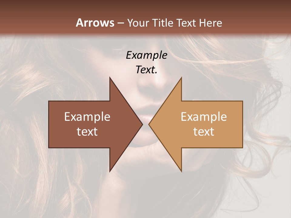 Kobiece Twarz Pani PowerPoint Template
