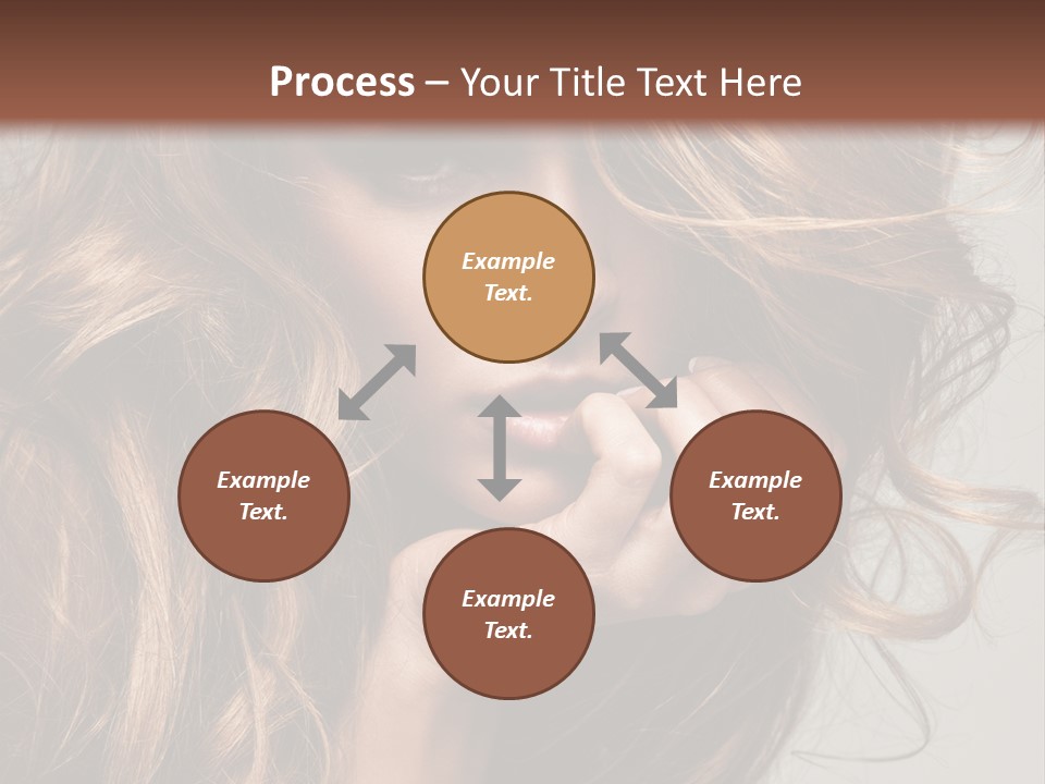 Kobiece Twarz Pani PowerPoint Template