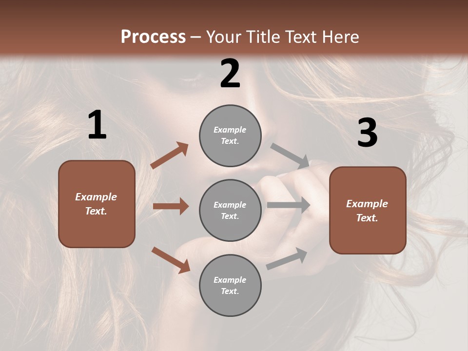 Kobiece Twarz Pani PowerPoint Template
