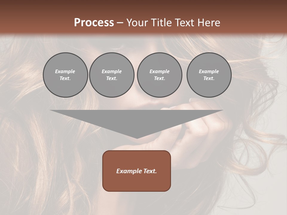 Kobiece Twarz Pani PowerPoint Template