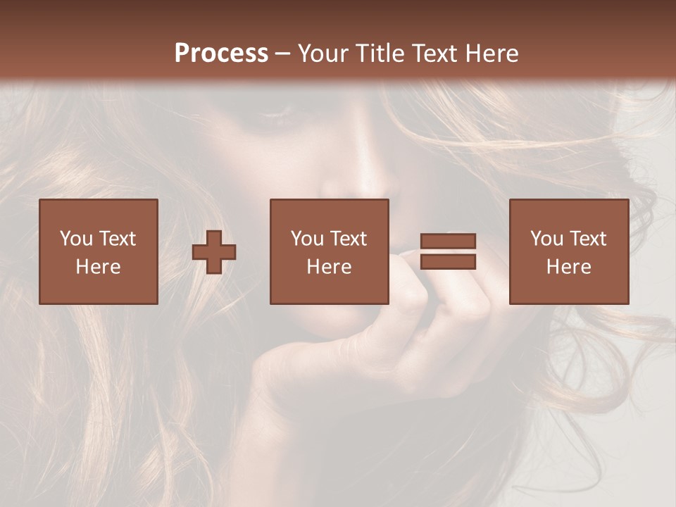 Kobiece Twarz Pani PowerPoint Template