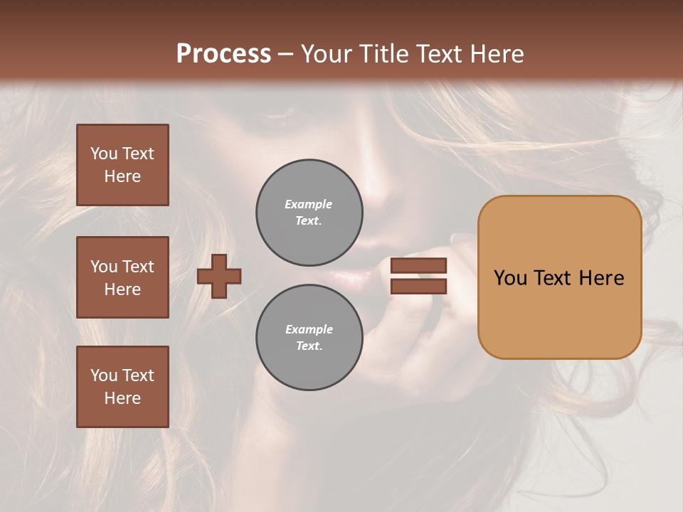 Kobiece Twarz Pani PowerPoint Template