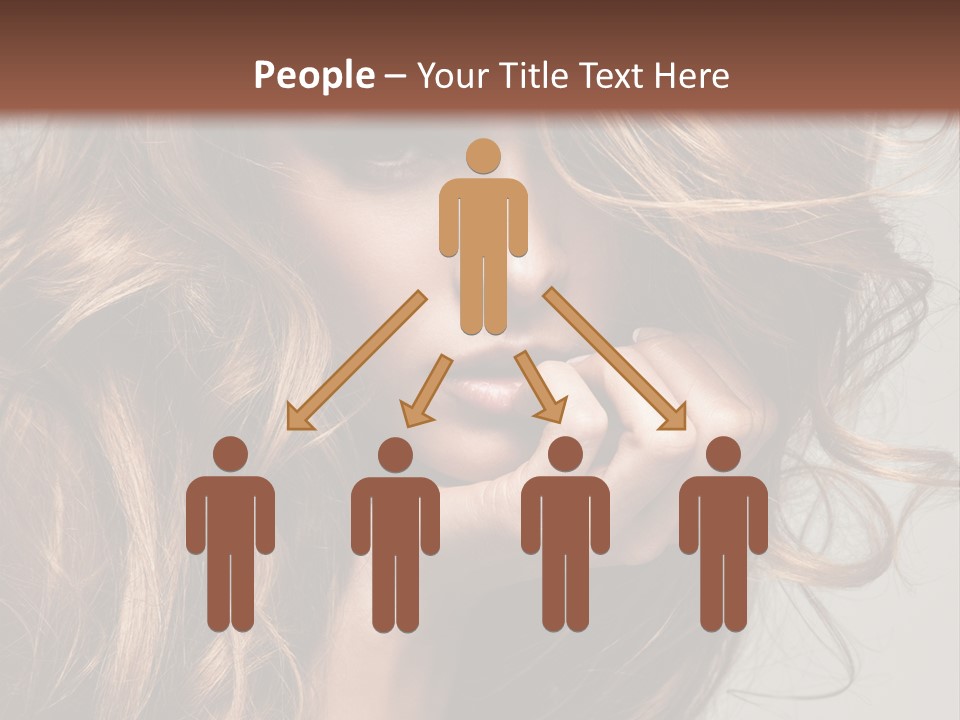 Kobiece Twarz Pani PowerPoint Template