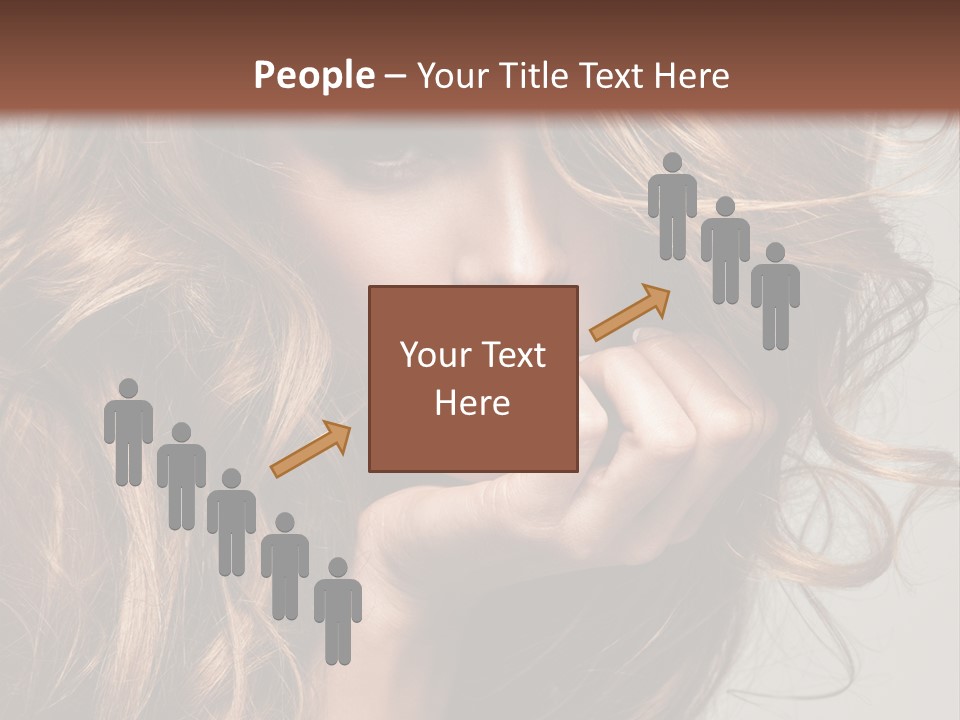 Kobiece Twarz Pani PowerPoint Template