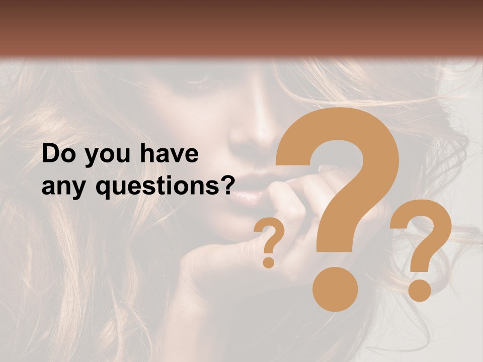 Kobiece Twarz Pani PowerPoint Template