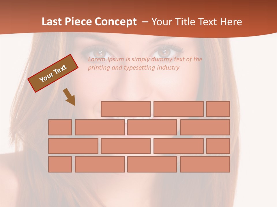 People White Girl PowerPoint Template