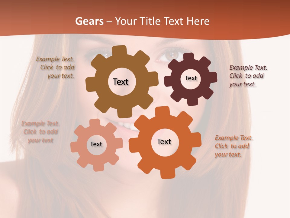 People White Girl PowerPoint Template