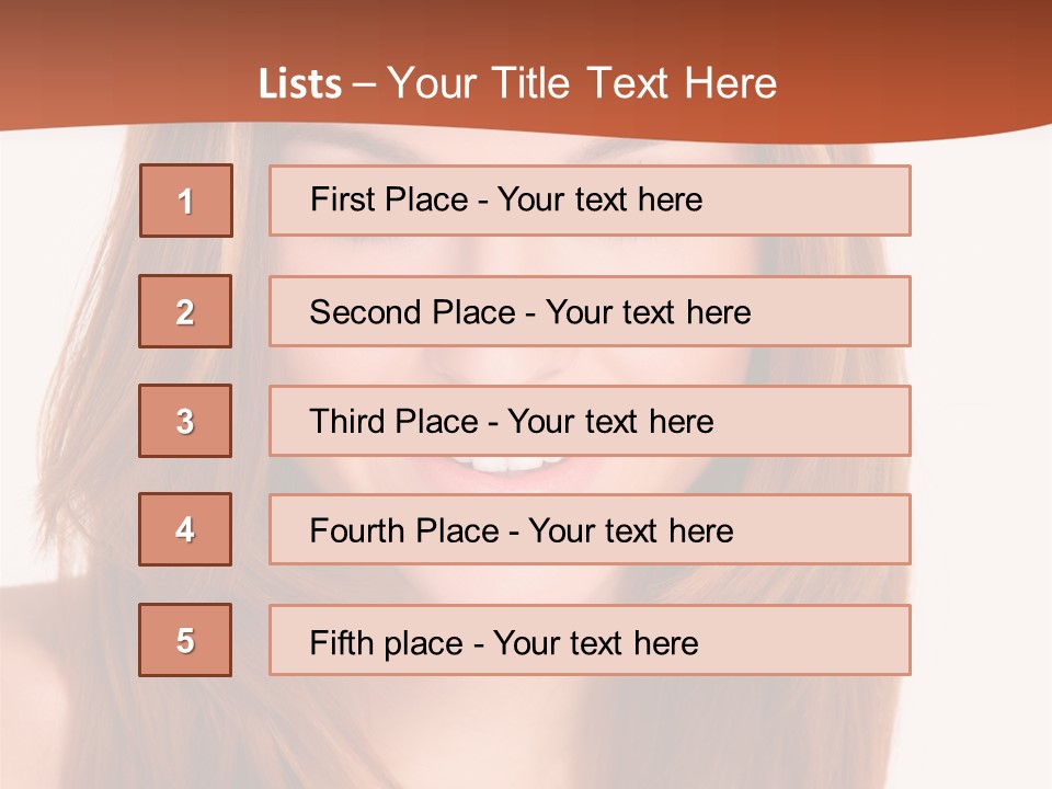 People White Girl PowerPoint Template