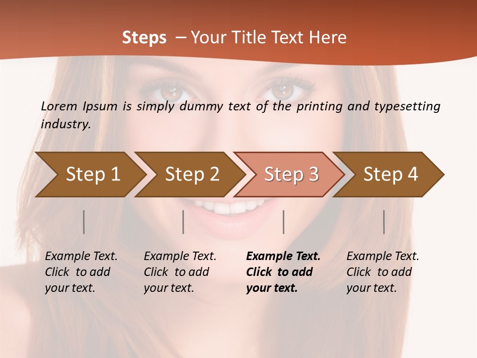 People White Girl PowerPoint Template