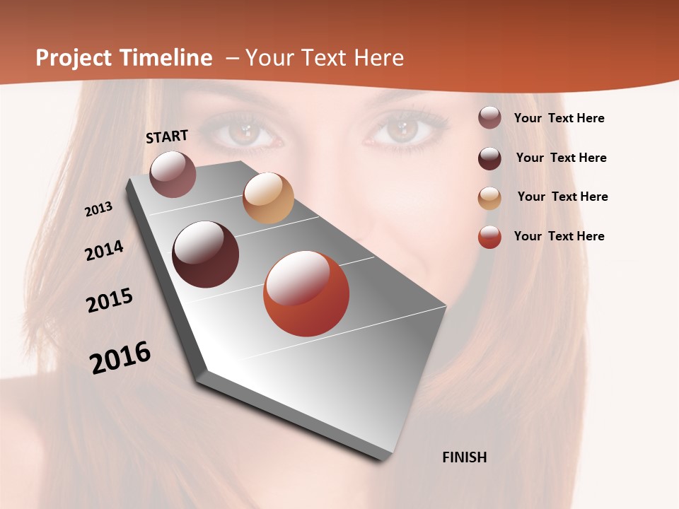 People White Girl PowerPoint Template