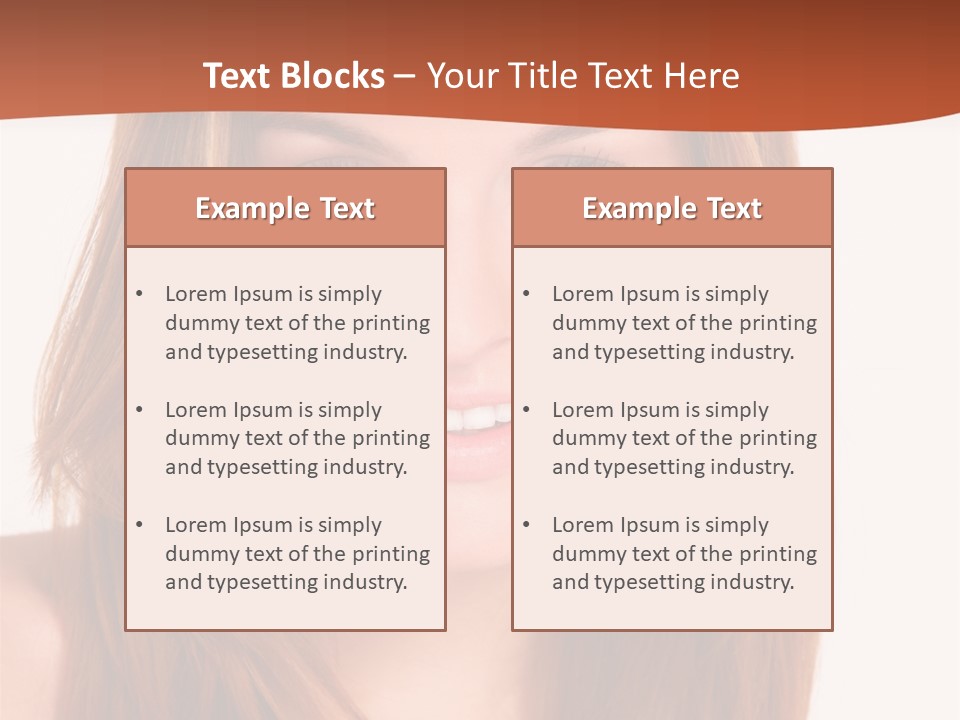 People White Girl PowerPoint Template