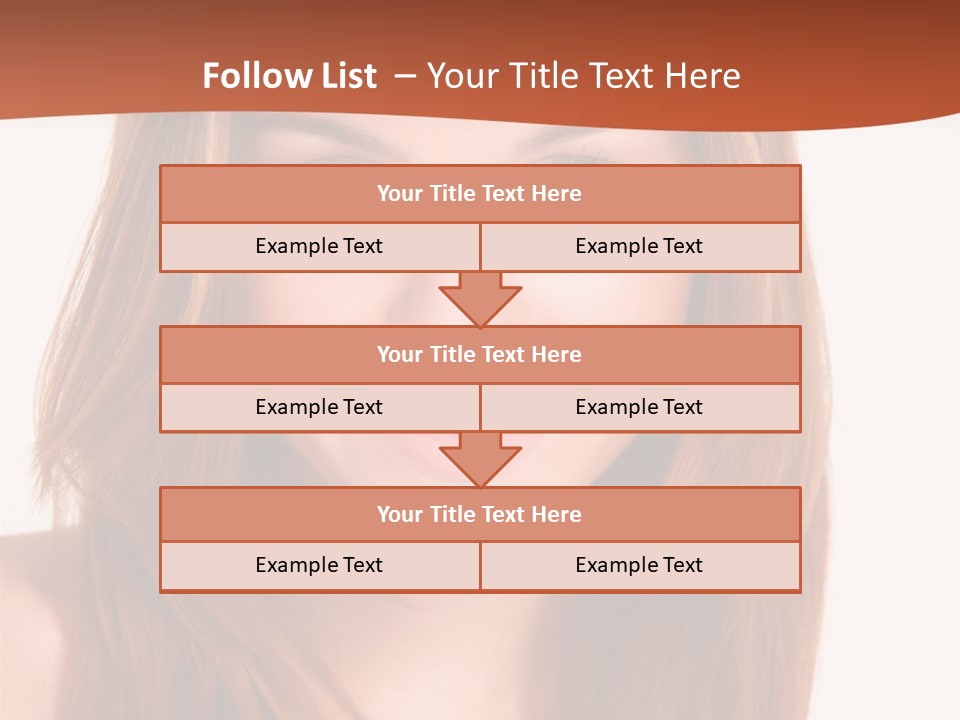 People White Girl PowerPoint Template