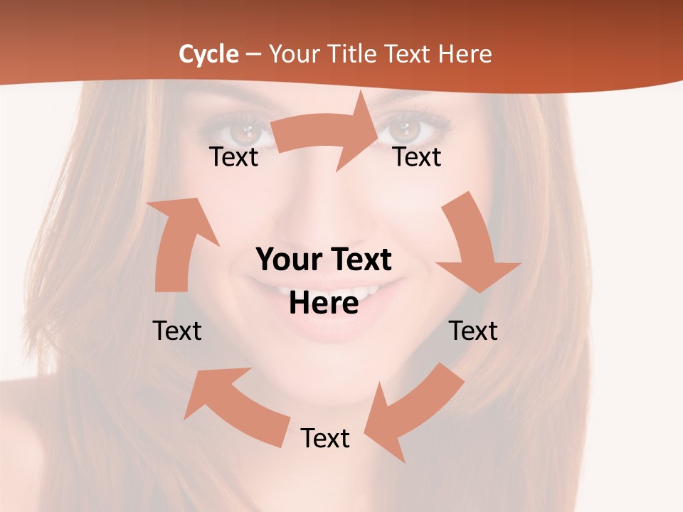 People White Girl PowerPoint Template