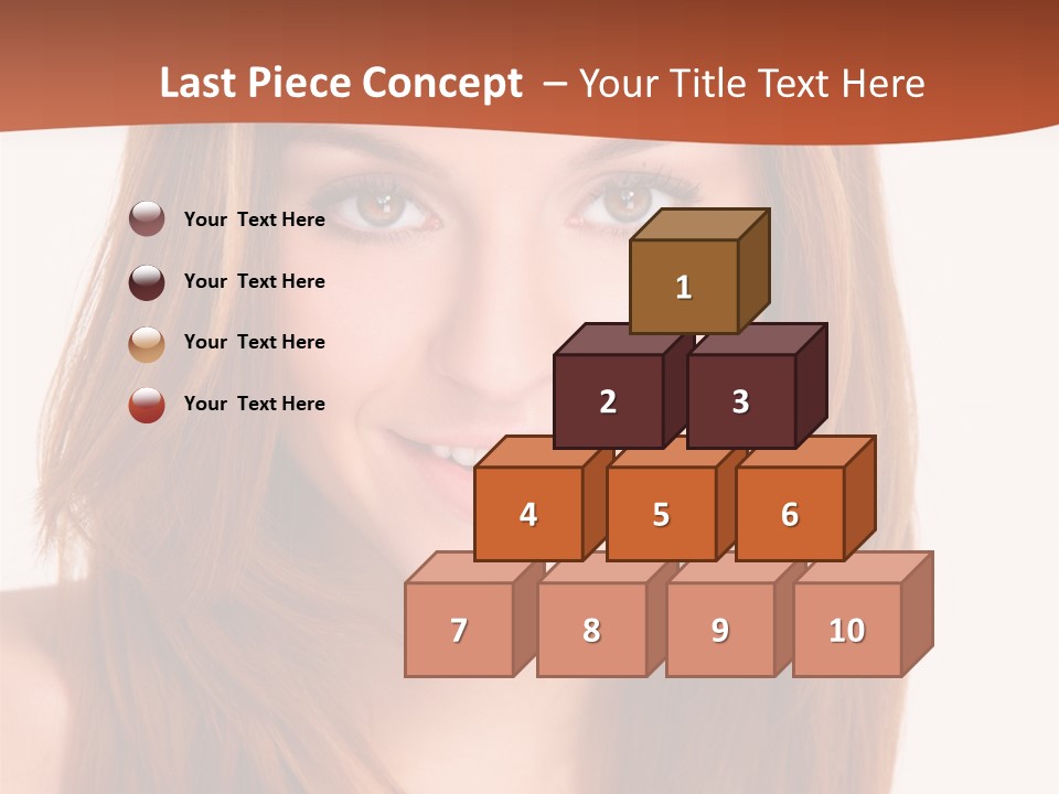 People White Girl PowerPoint Template