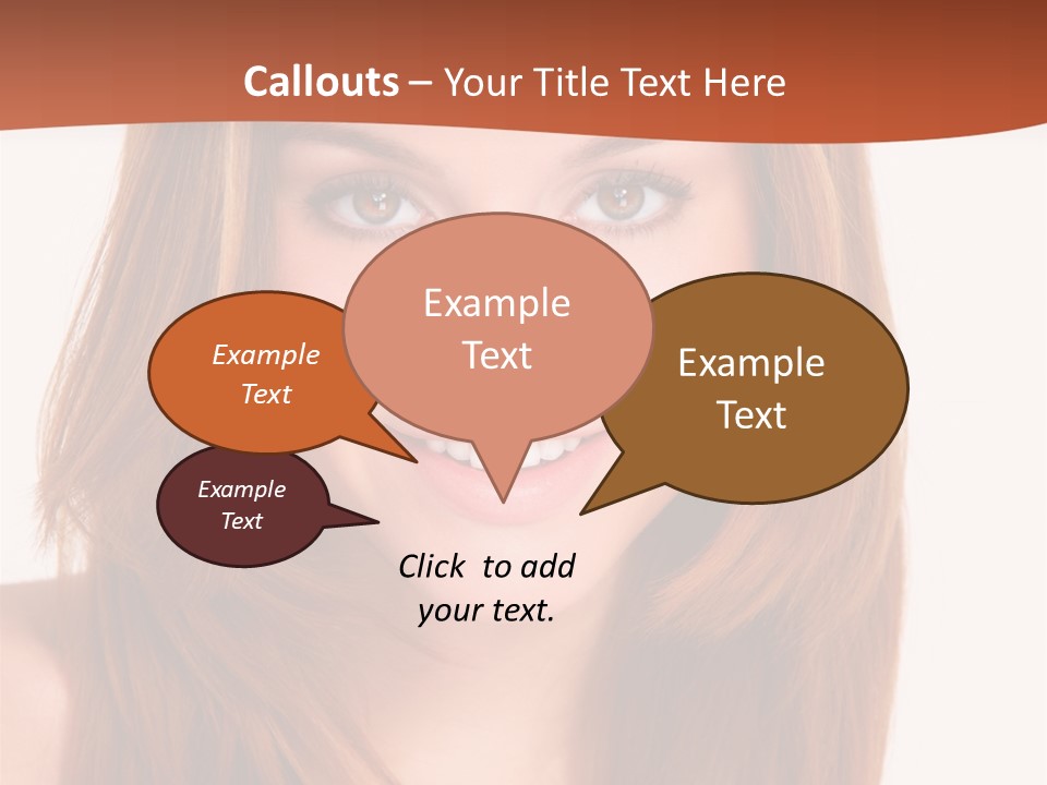 People White Girl PowerPoint Template