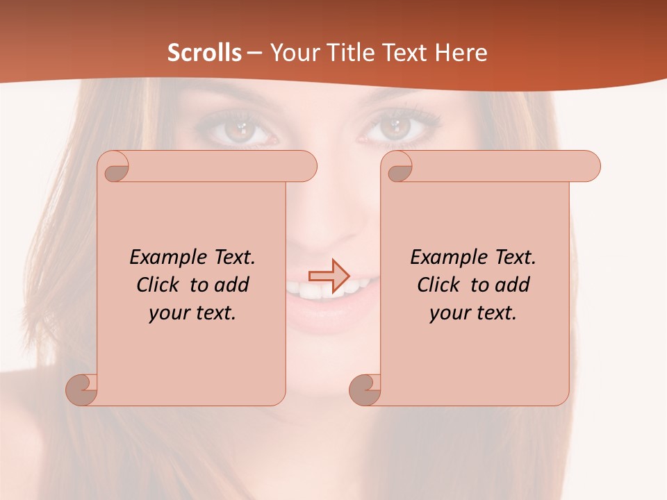 People White Girl PowerPoint Template