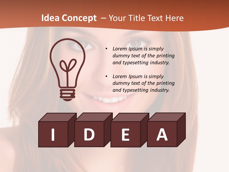 People White Girl PowerPoint Template