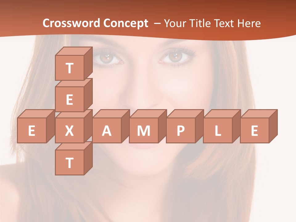 People White Girl PowerPoint Template