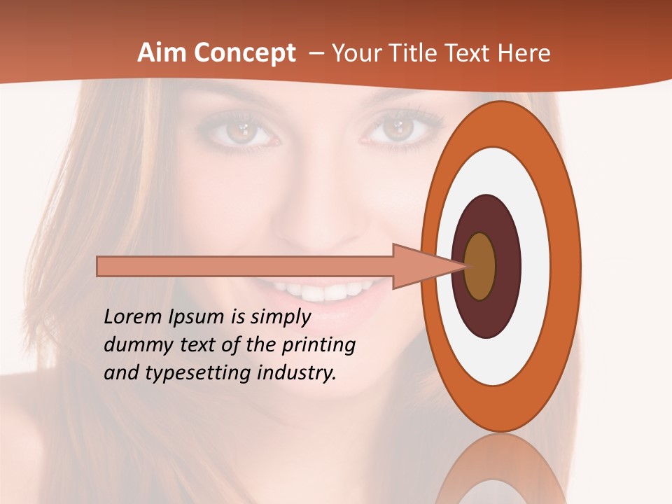 People White Girl PowerPoint Template