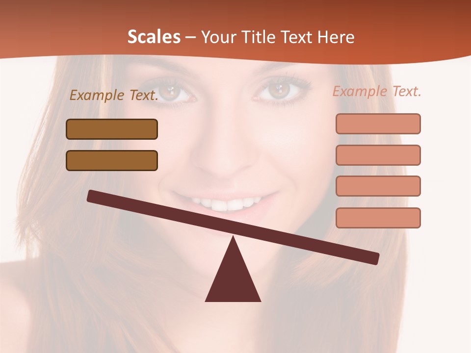 People White Girl PowerPoint Template