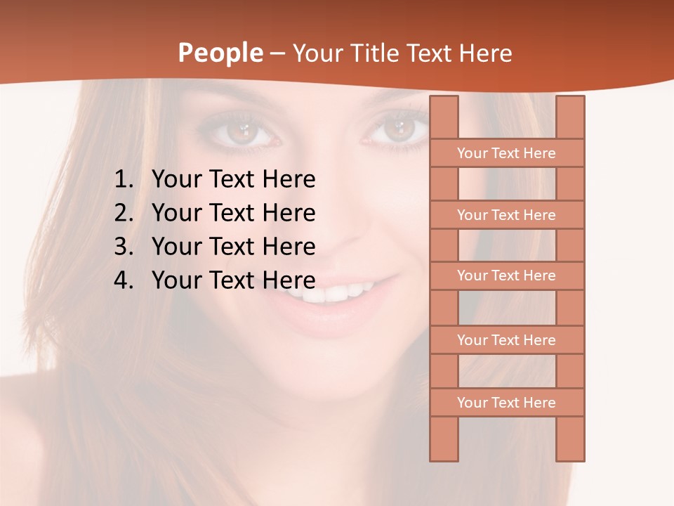 People White Girl PowerPoint Template