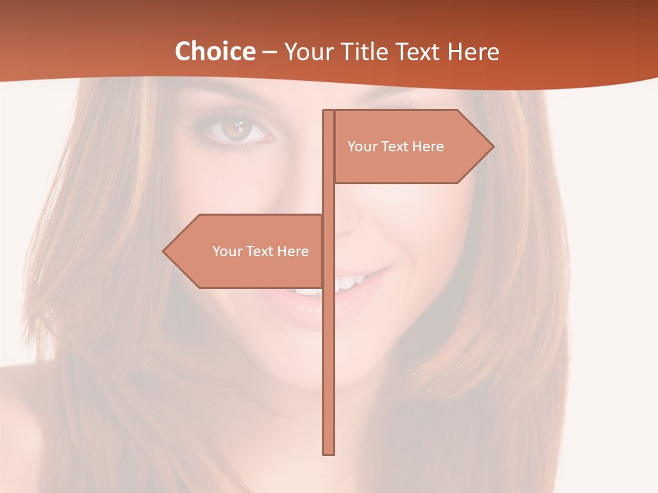 People White Girl PowerPoint Template