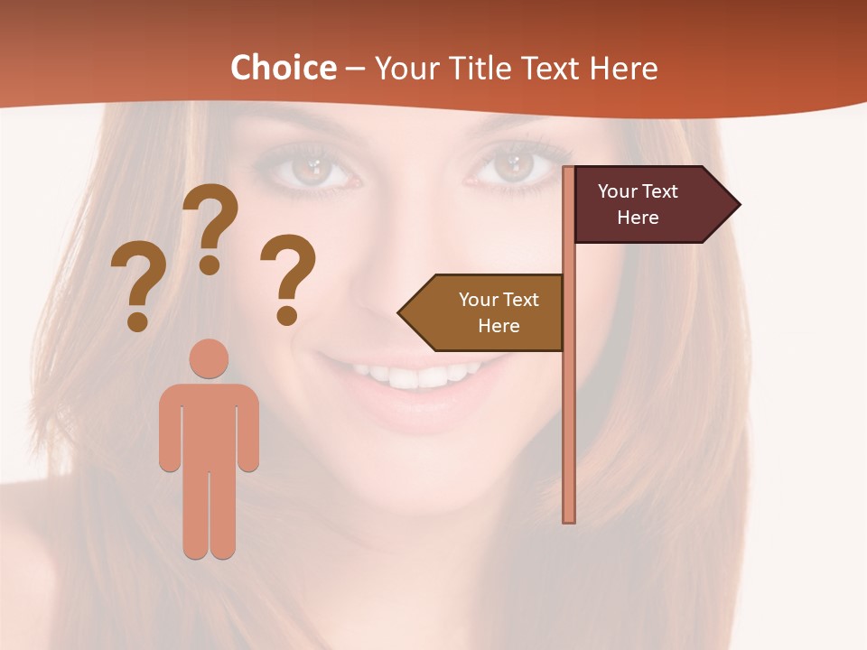People White Girl PowerPoint Template