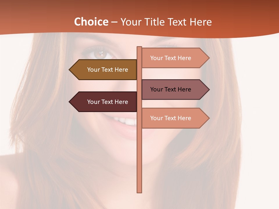 People White Girl PowerPoint Template