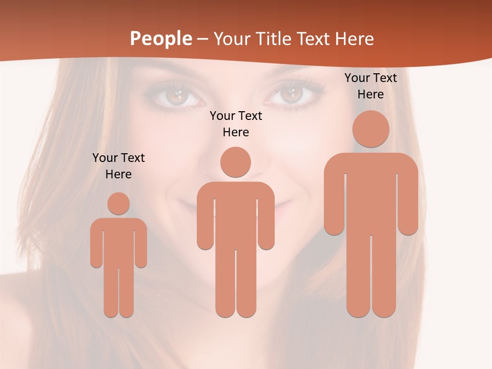 People White Girl PowerPoint Template
