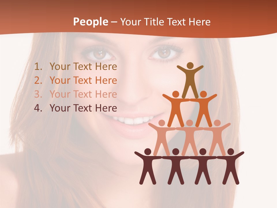 People White Girl PowerPoint Template