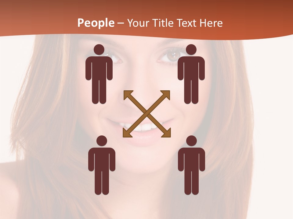 People White Girl PowerPoint Template