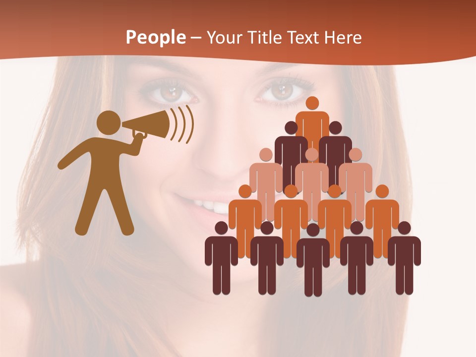 People White Girl PowerPoint Template