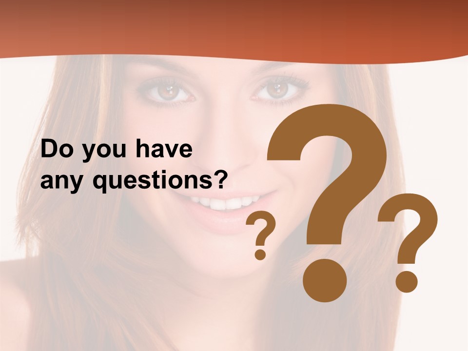 People White Girl PowerPoint Template