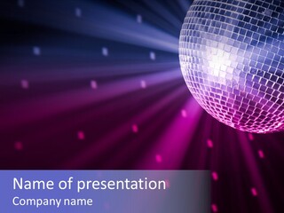 Music Colorful Spotlight PowerPoint Template