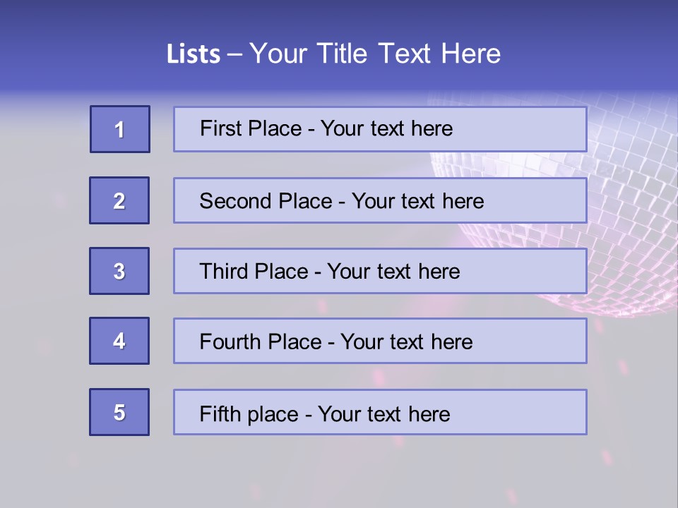 Music Colorful Spotlight PowerPoint Template