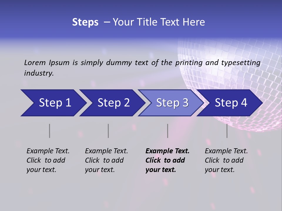 Music Colorful Spotlight PowerPoint Template