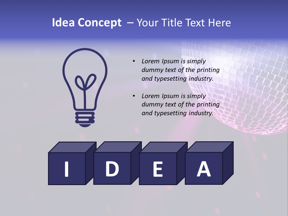 Music Colorful Spotlight PowerPoint Template